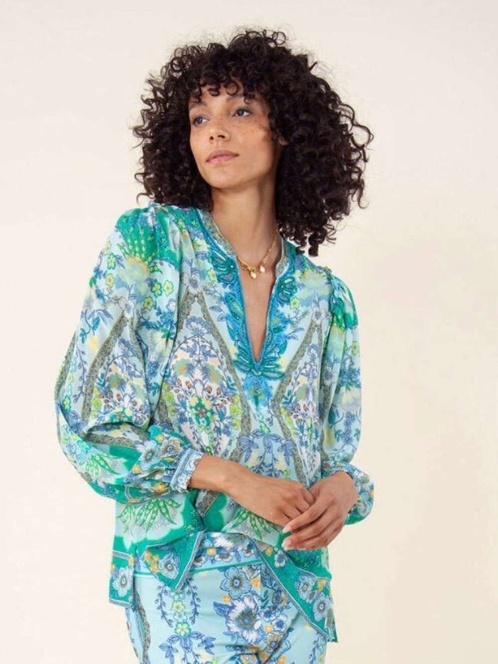 NWT HALE BOB MADISON SILK TOP, SMALL